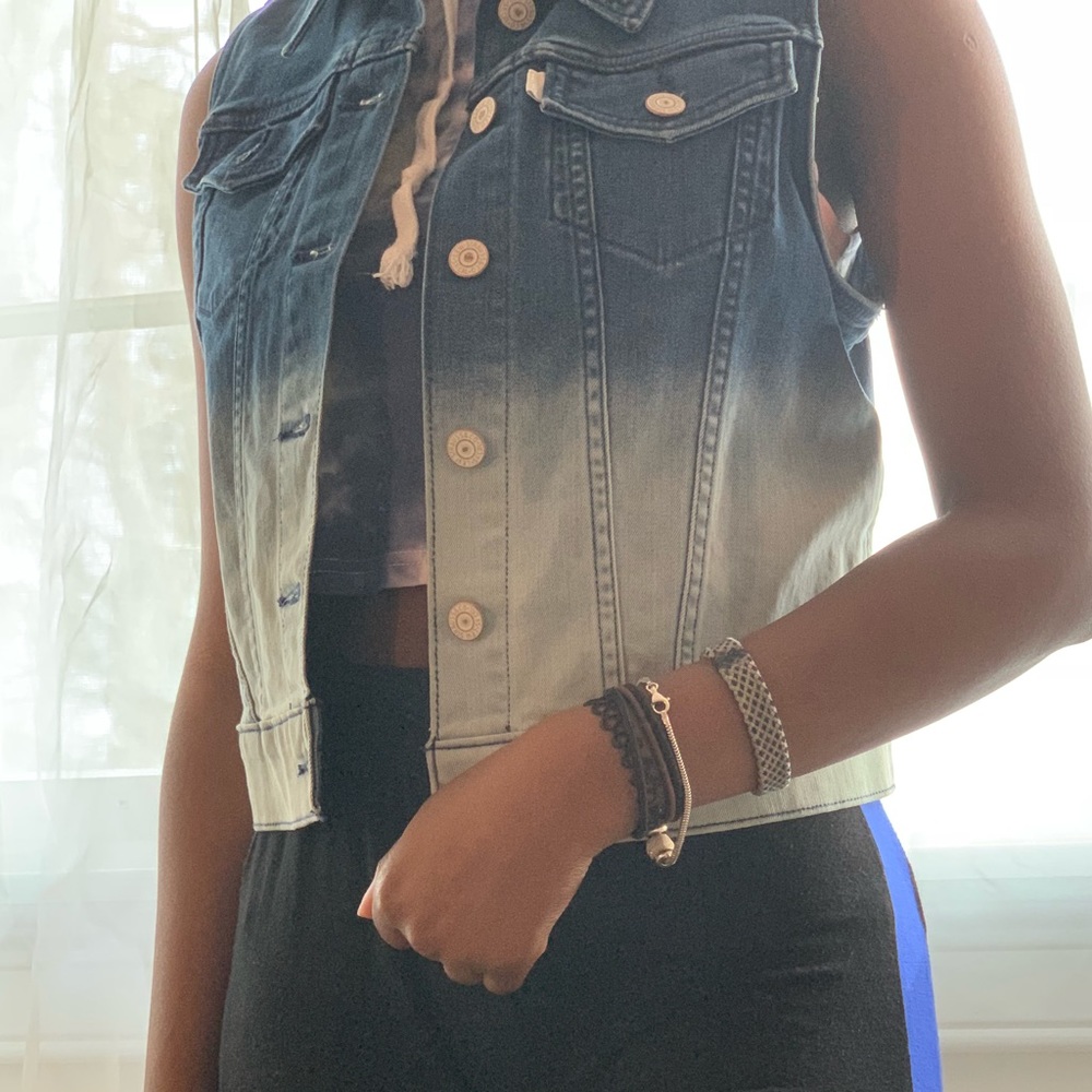 OMBRÉ JEAN VEST